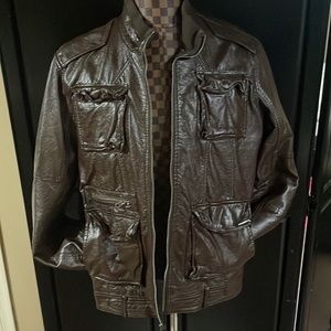 Members Only - Brown Faux Jacket.